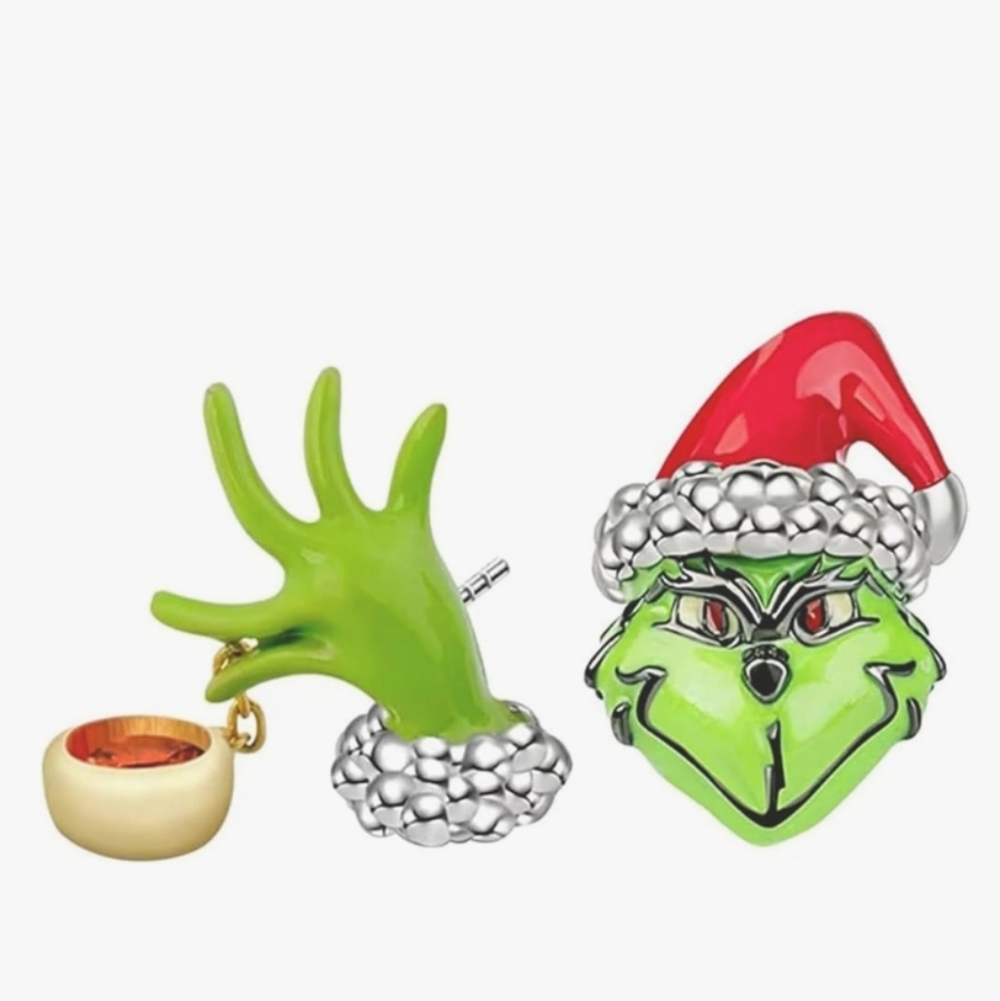 Grinch Christmas Earrings